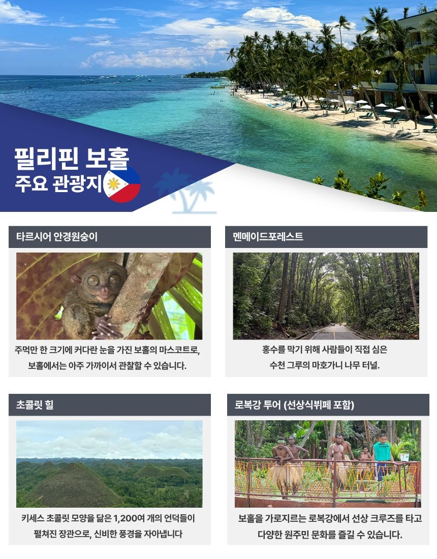 [부산출발] 필리핀 보홀 솔레아코스트 리조트 3박/4박 패키지 해외여행 가볼만한곳