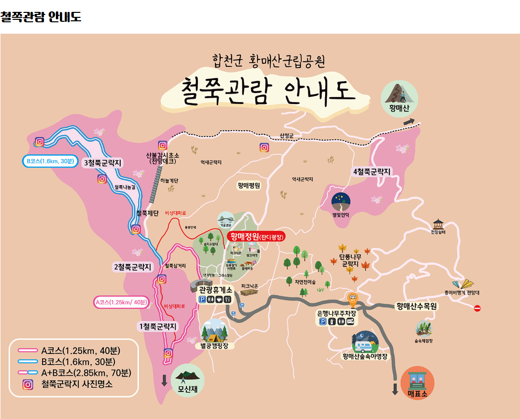 황매산철쭉축제 당일여행