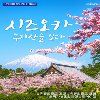 [부산출발] 일본 시즈오카 2박3일 or 3박4일 패키지 온천호텔 해외여행